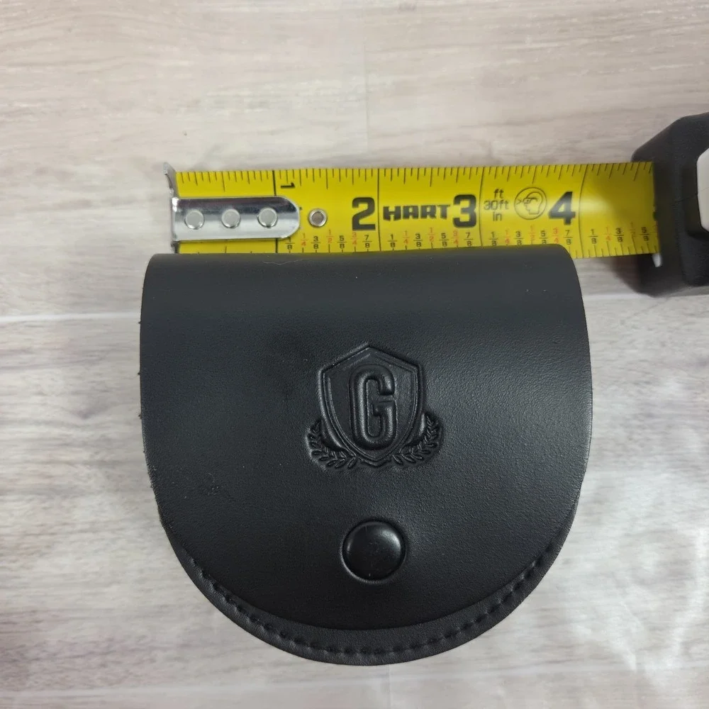 Goodjob Round Dual Grit Axe Sharpening Stone With Belt Pouch - Bushcraft Tool